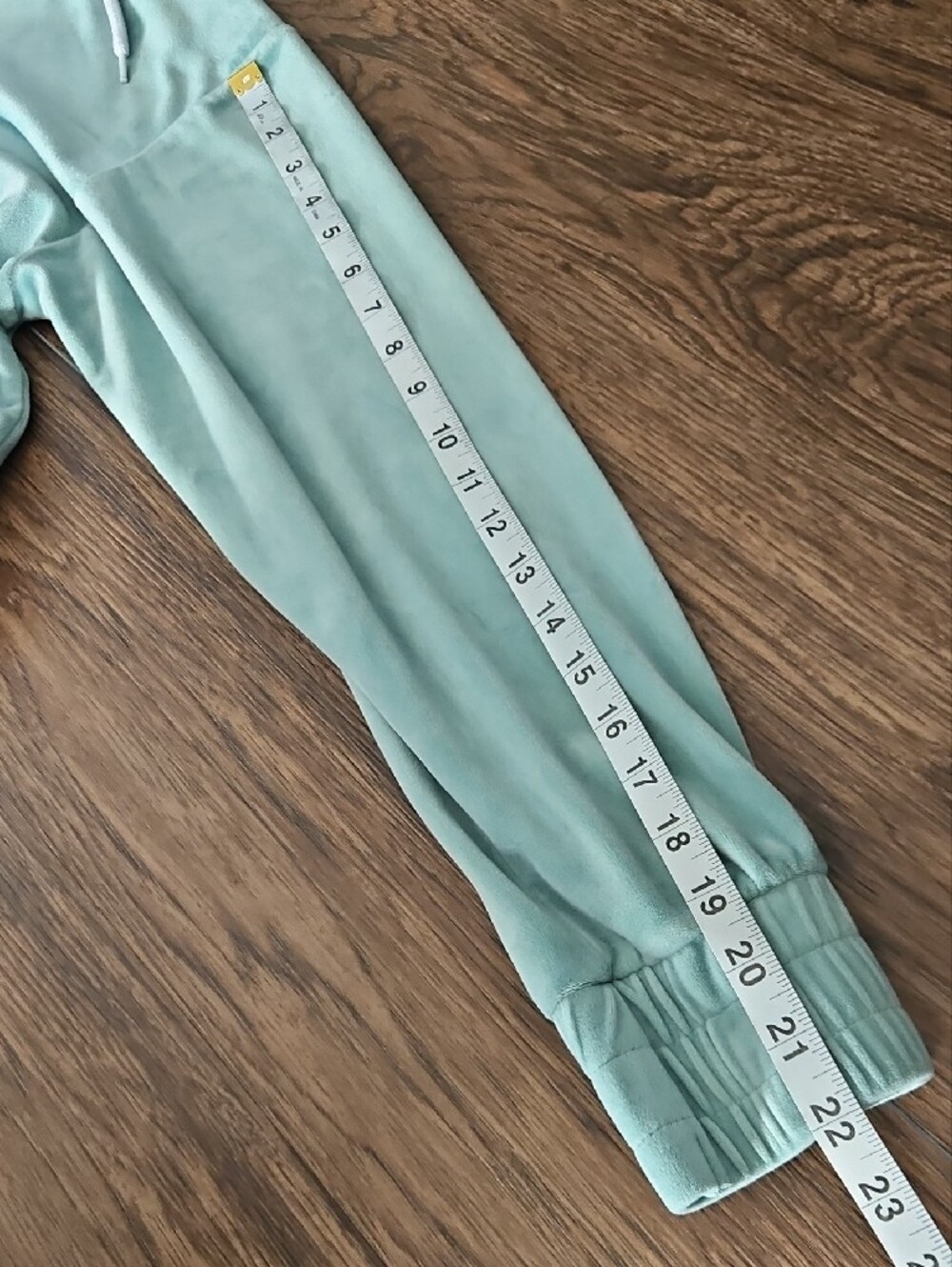 No Boundaries Women's XXL Mint Velour Cropped Hoodie Plush Pullover Sweatshirt - Picture 6 of 10
